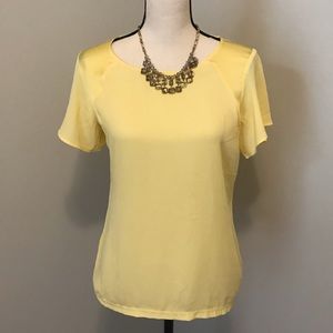 The Limited Yellow Flare-Sleeved Blouse